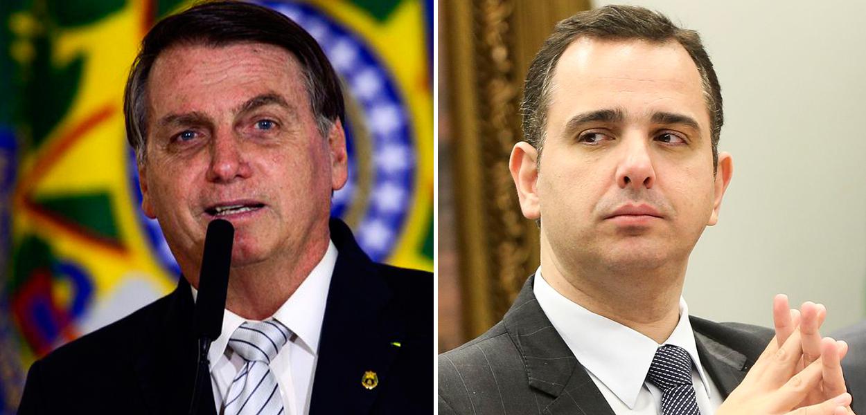 Jair Bolsonaro e Rodrigo Pacheco