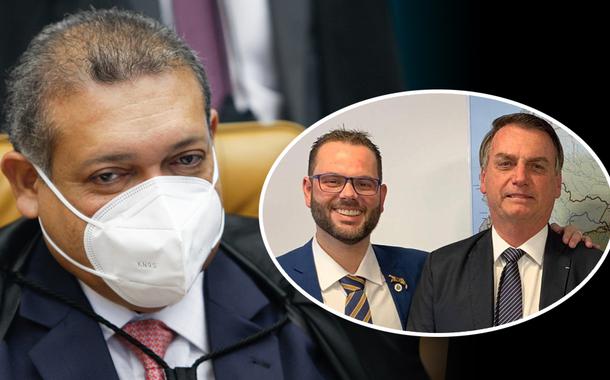 Nunes Marques e Jorge Seif Jr. com Bolsonaro