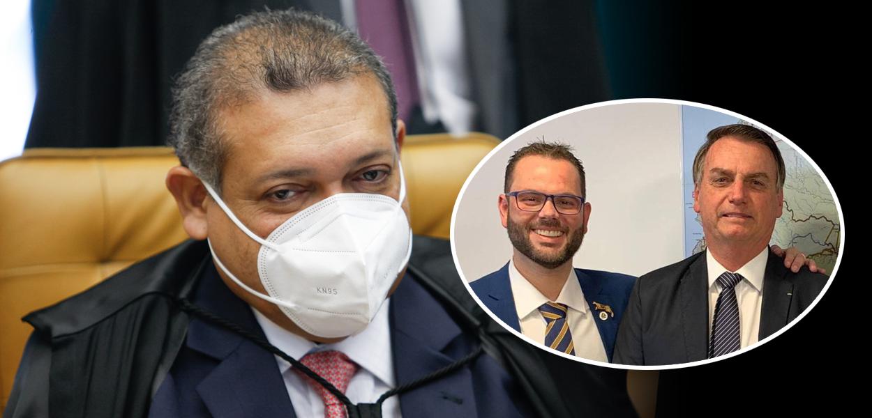 Nunes Marques e Jorge Seif Jr. com Bolsonaro