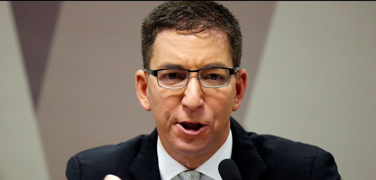 Author and journalist Glenn Greenwald speaks during a meeting at Commission of Constitution and Justice in the Brazilian Federal Senate in Brasilia, Brazil July 11, 2019. REUTERS/Adriano Machado