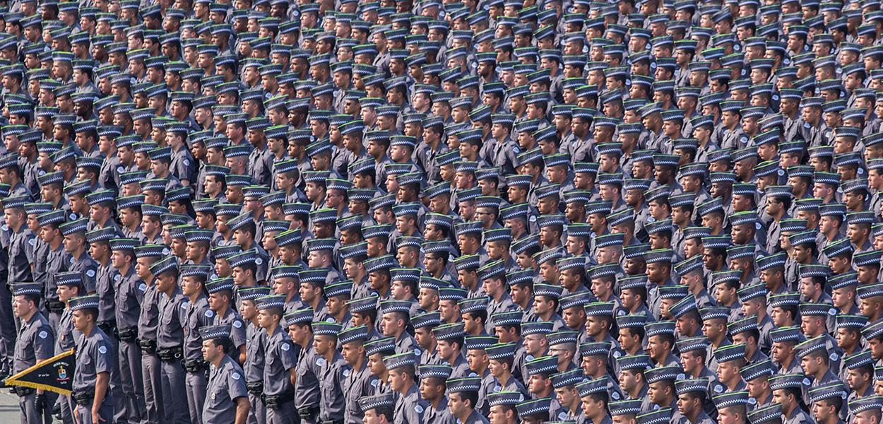 Formatura de Soldados da PM no Sambódromo do Anhembi. 27/05/2015