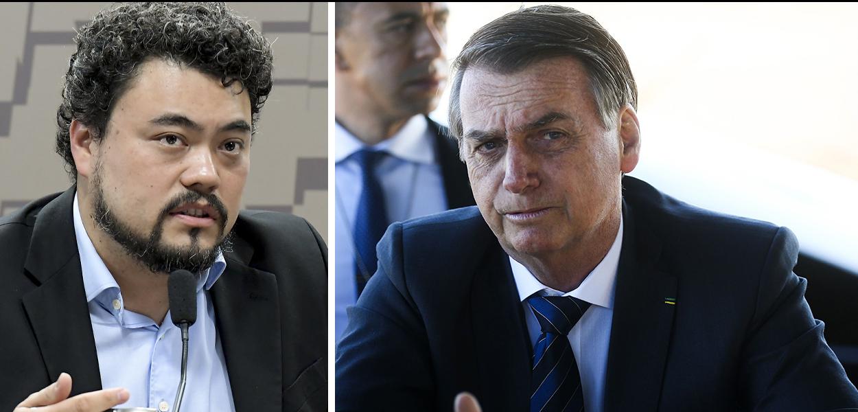 Leonardo Sakamoto e Jair Bolsonaro