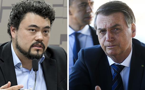 Leonardo Sakamoto e Jair Bolsonaro