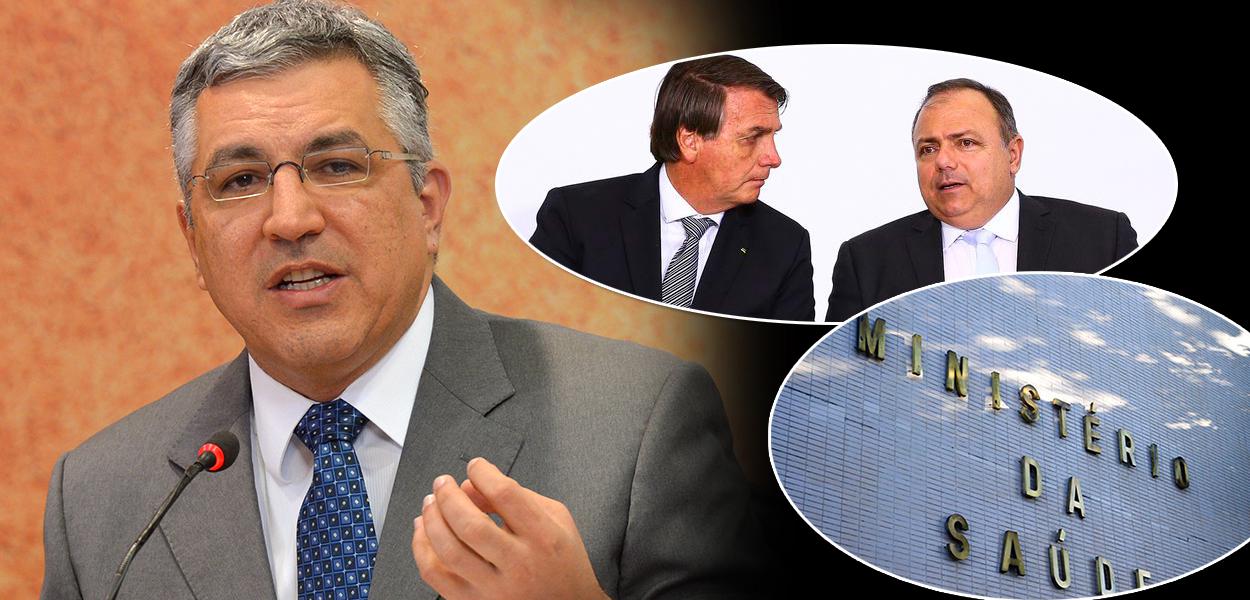Alexandre Padilha, Jair Bolsonaro e Eduardo Pazuello