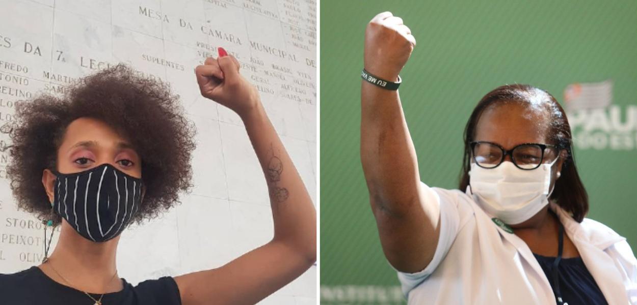 Erika Hilton e Monica Calazans