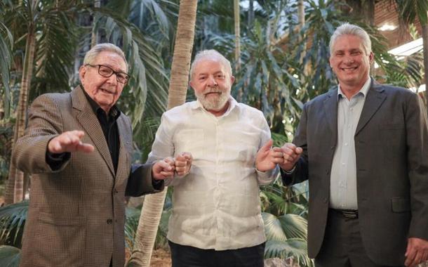 Raúl Castro, Lula e Miguel Díaz-Canel