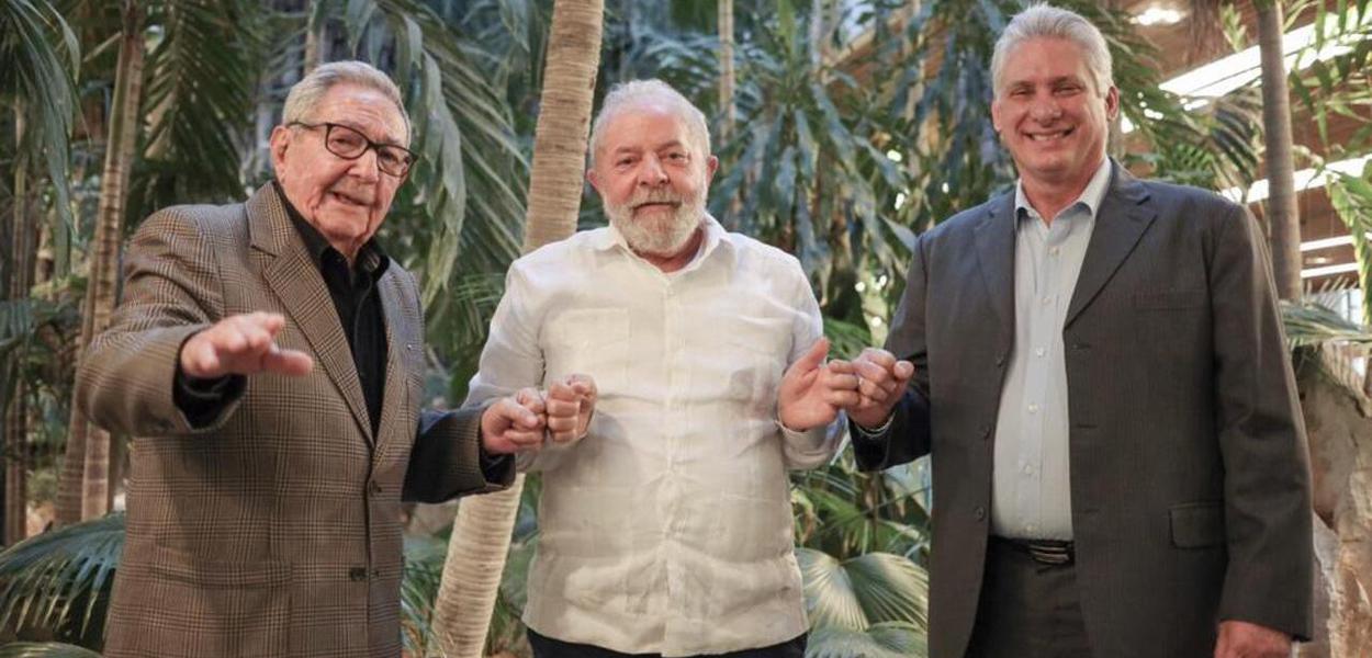 Raúl Castro, Lula e Miguel Díaz-Canel