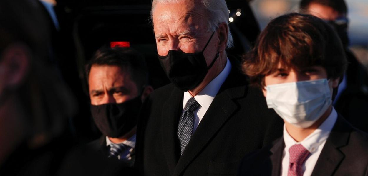 Biden chega a Washington nesta terça-feira (19), na véspera da posse como presidente dos EUA