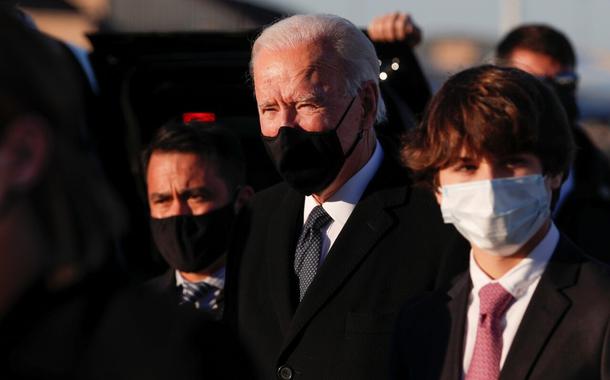 Biden chega a Washington nesta terça-feira (19), na véspera da posse como presidente dos EUA
