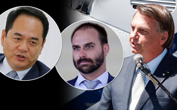 Yang Wanming, Eduardo e Jair Bolsonaro