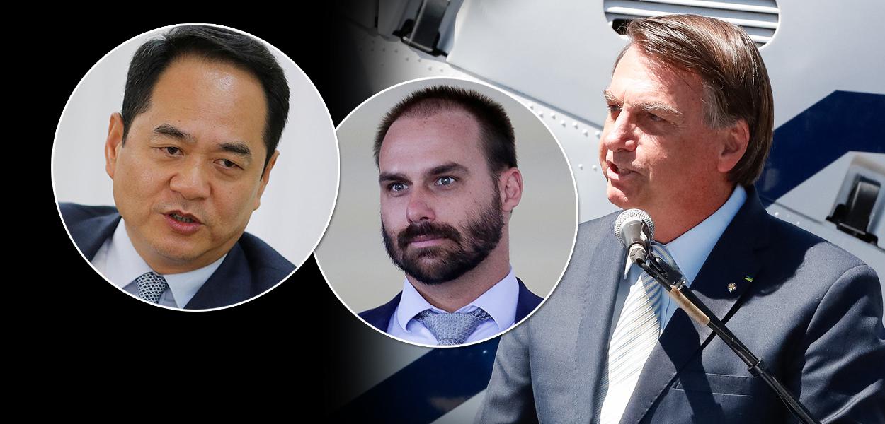 Yang Wanming, Eduardo e Jair Bolsonaro