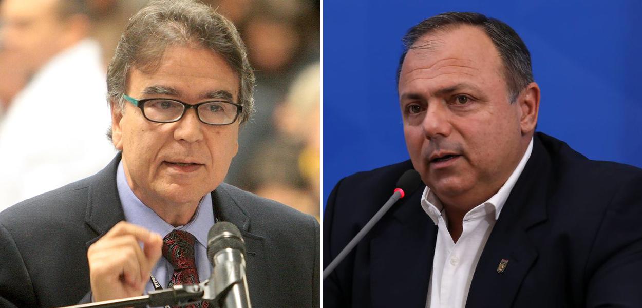 José Gomes Temporão e Eduardo Pazuello
