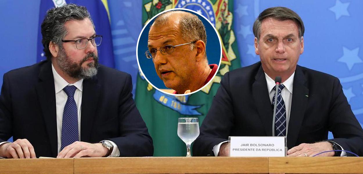 Ernesto Araújo, Reginaldo Nasser e Jair Bolsonaro