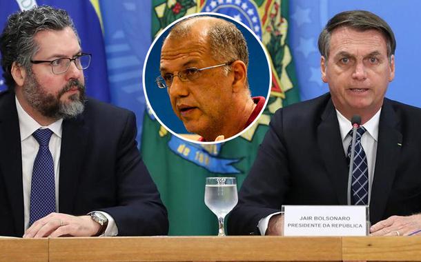 Ernesto Araújo, Reginaldo Nasser e Jair Bolsonaro