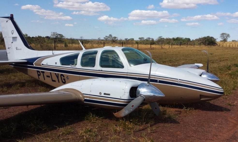 Avião que sofreu acidente