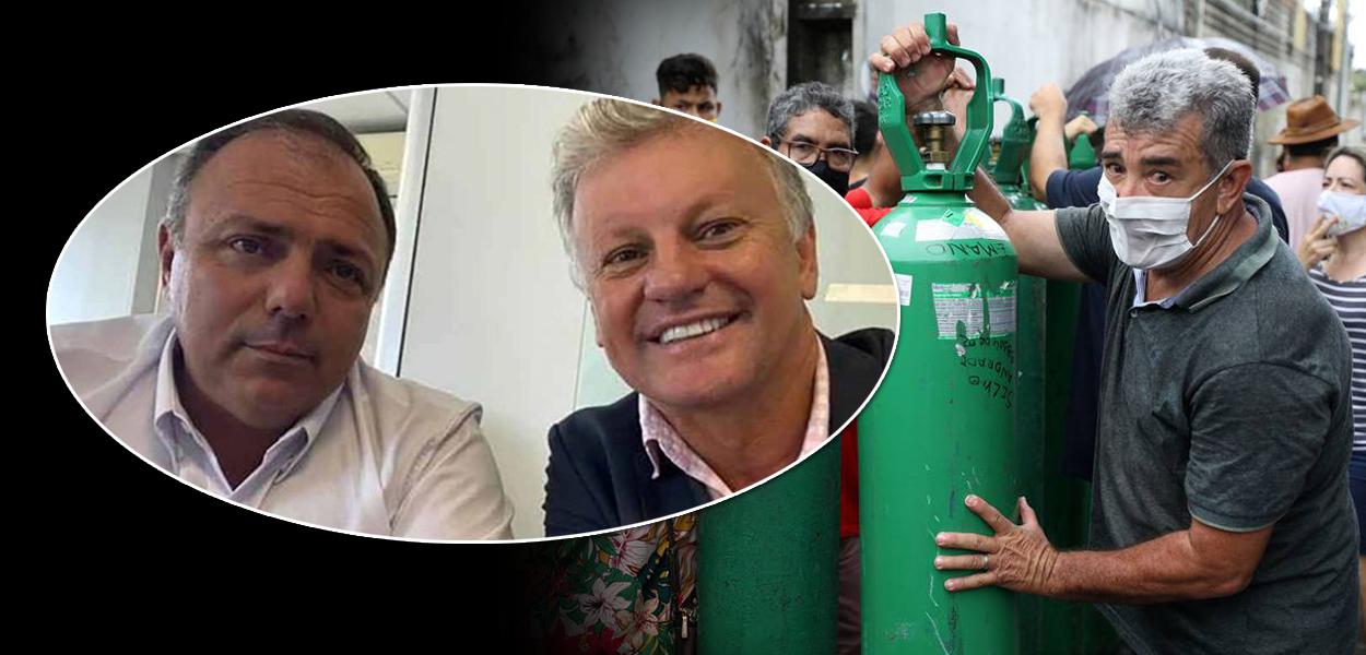 Ministro Eduardo Pazuello e o seu assessor especial, Aírton Antônio Soligo