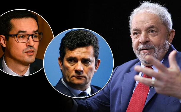 Deltan Dallagnol, Sérgio Moro e o ex-presidente Luiz Inácio Lula da Silva