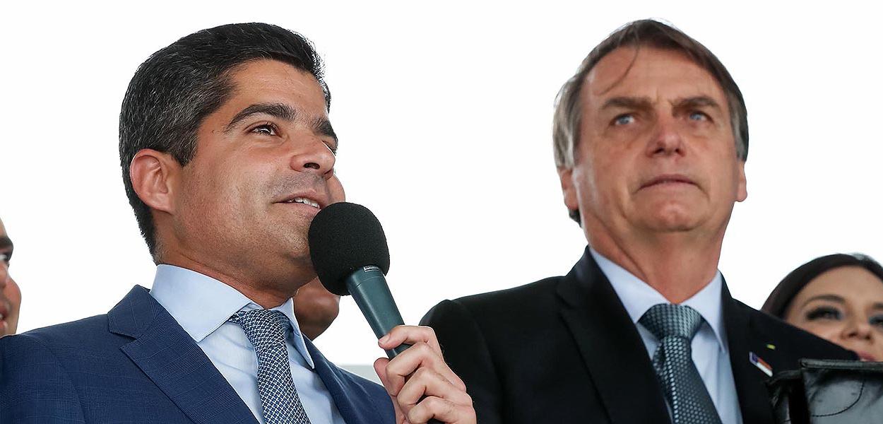 ACM Neto (DEM-BA) e Jair Bolsonaro (PSL-RJ)