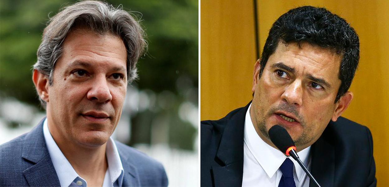 Fernando Haddad e Sérgio Moro