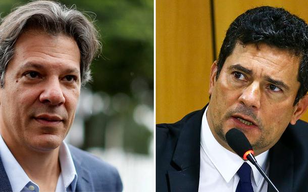 Fernando Haddad e Sérgio Moro