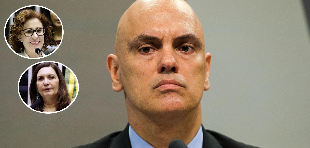 Carla Zambelli, Bia Kicis e Alexandre de Moraes