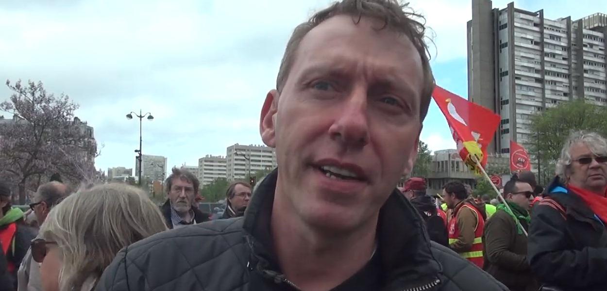 Sindicalista francês Cédric Quintin