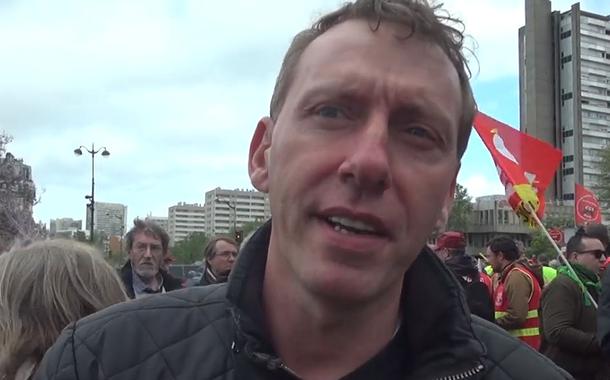 Sindicalista francês Cédric Quintin