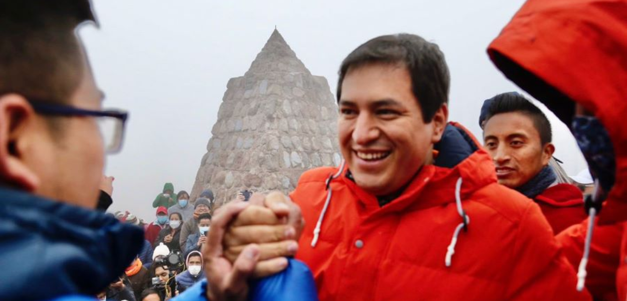 Andrés Arauz, candidato das forças progressistas no Equador