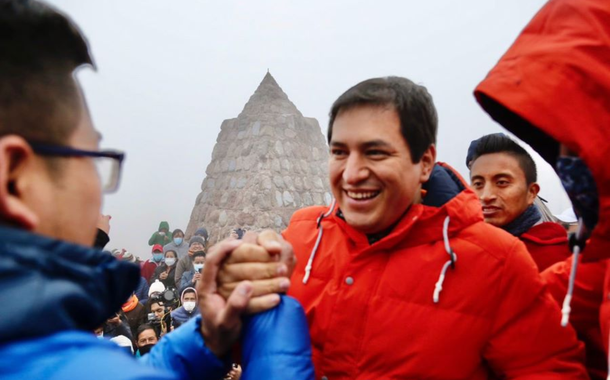 Andrés Arauz, candidato das forças progressistas no Equador