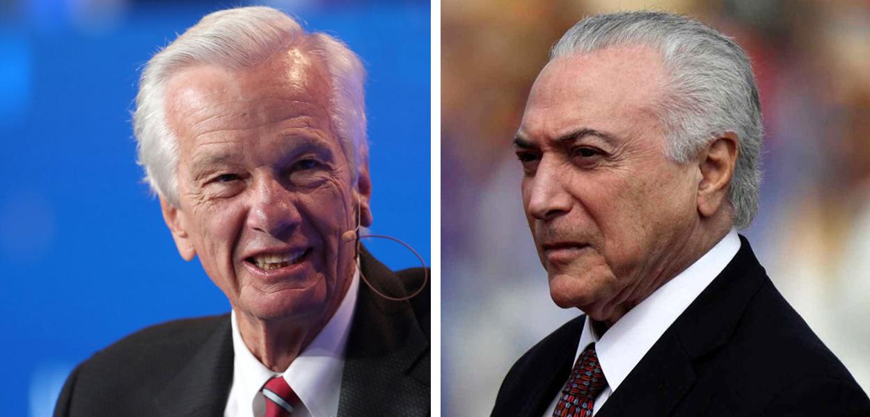 Jorge Paulo Lemann e Michel Temer