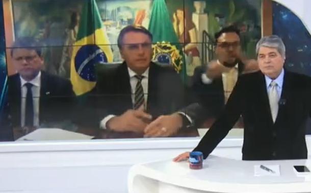 Jair Bolsonaro concede entrevista a Datena