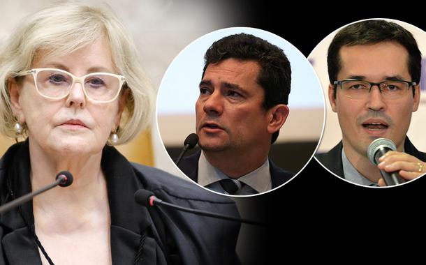 Rosa Weber, Sérgio Moro e Deltan Dallagnol
