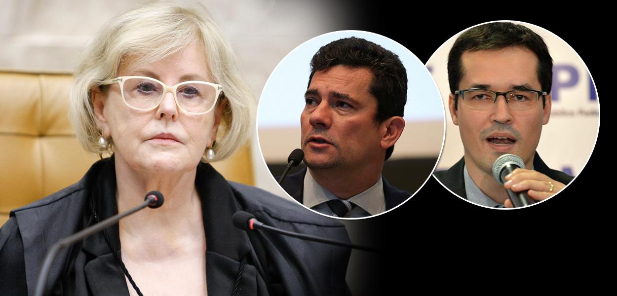Rosa Weber, Sérgio Moro e Deltan Dallagnol