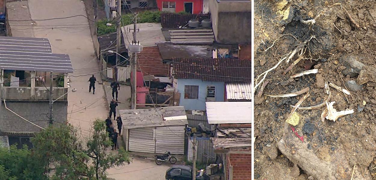 Ossada encontrada em cemitério clandestino no Rio será periciada