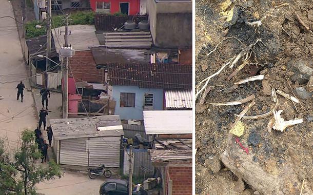 Ossada encontrada em cemitério clandestino no Rio será periciada