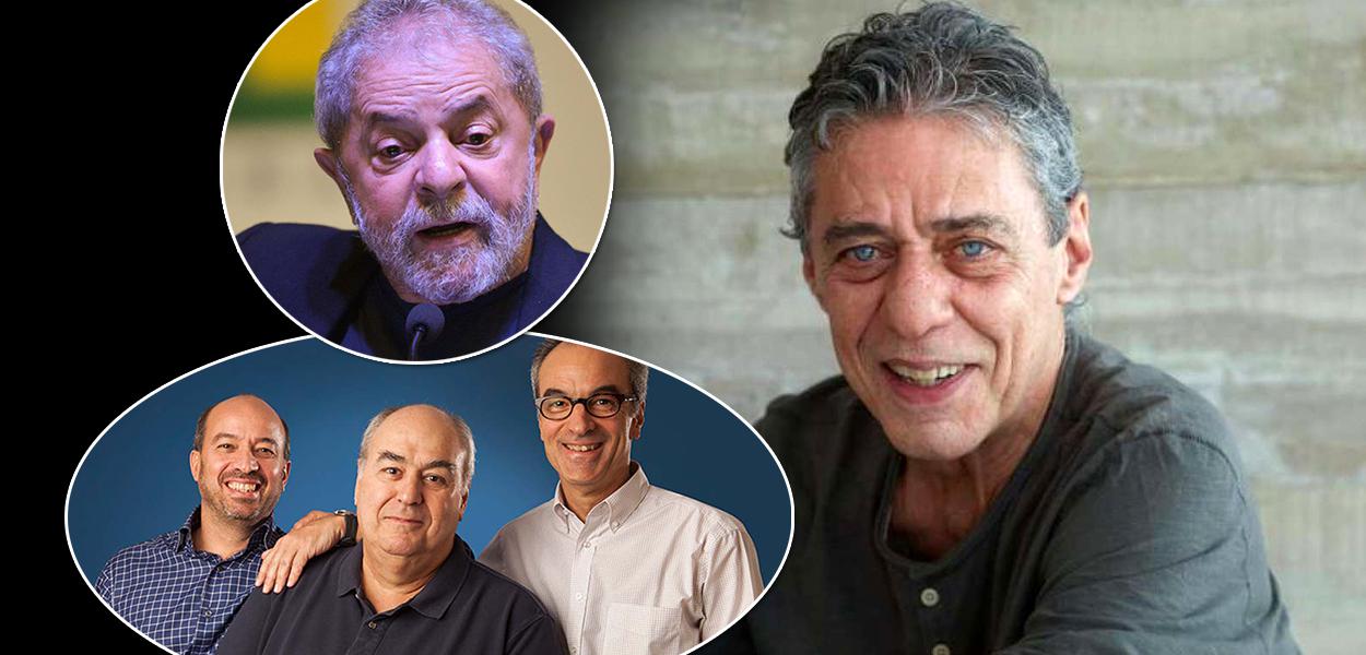 Ex-presidente Lula, família Marinho e Chico Buarque