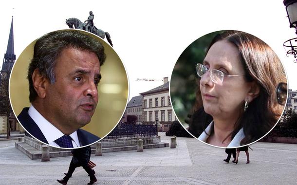 Aécio Neves e sua irmã Andrea Neves