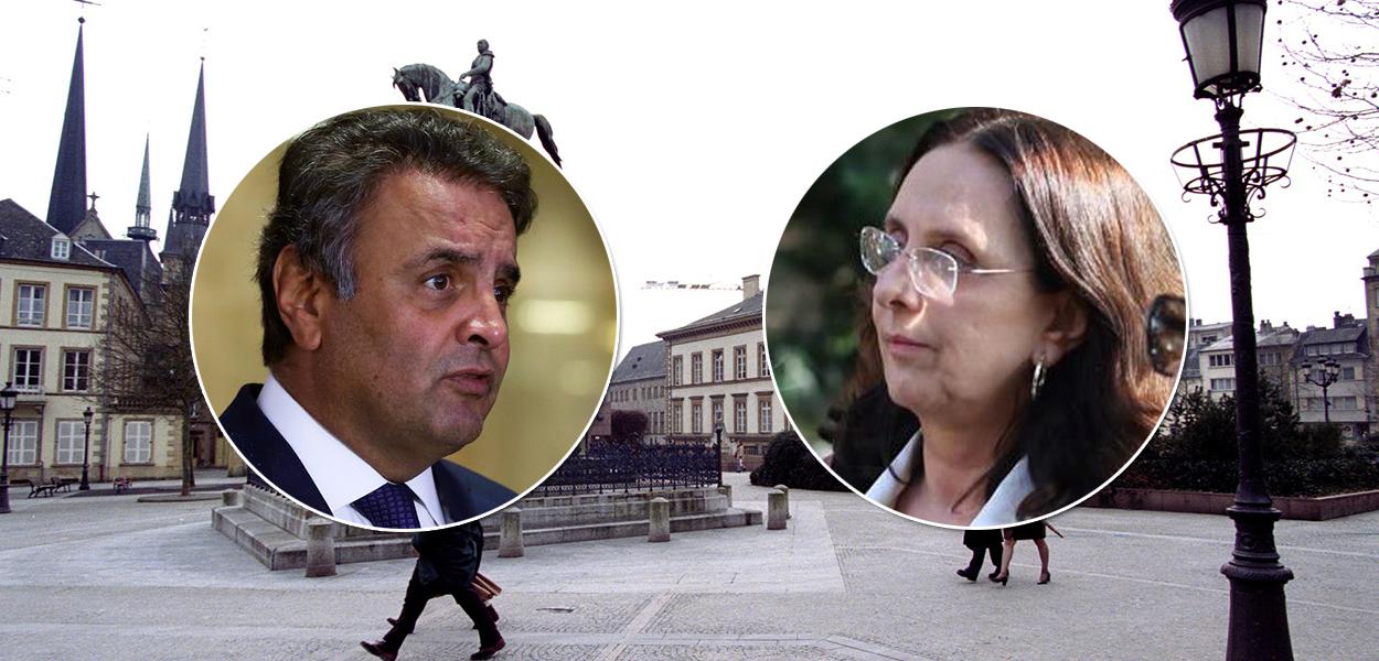 Aécio Neves e sua irmã Andrea Neves