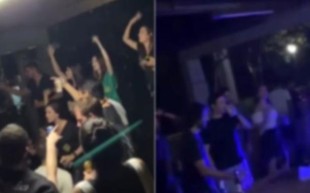 Estudantes do curso de medicina do Centro Universitário Barão de Mauá participam de festa clandestina em Ribeirão Preto, SP.