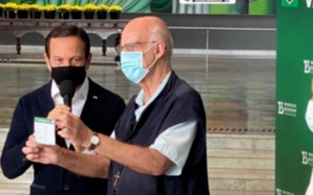 João Doria e padre Júlio Lancelotti