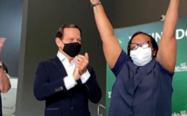 Padre Júlio Lancellotti, João Doria e Monica Calazans
