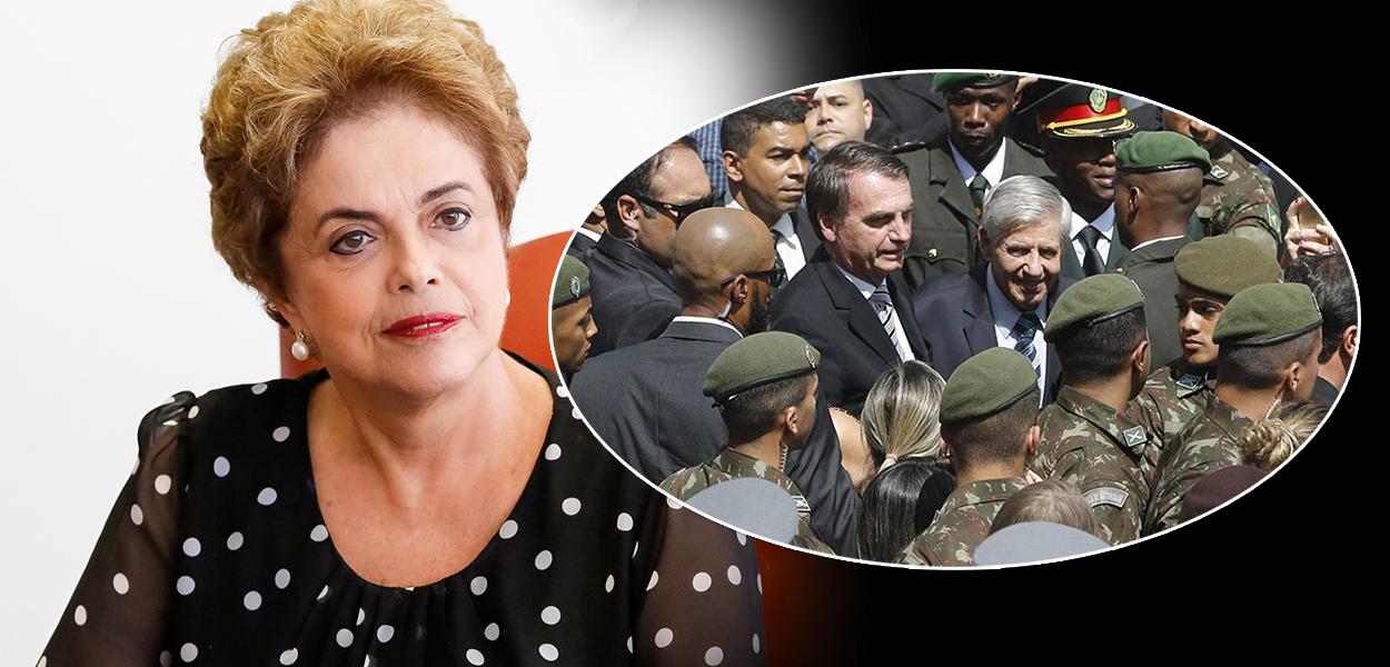 Dilma Rousseff, Jair Bolsonaro e Augusto Heleno