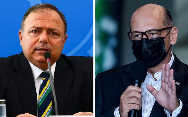 Eduardo Pazuello e Dimas Covas