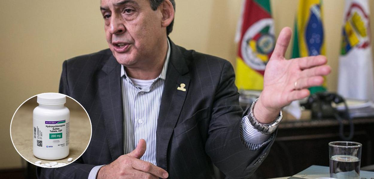 Em janeiro,  o prefeito Sebastião Melo pediu 25 mil doses de hidroxicloroquina ao Ministério da Saúde