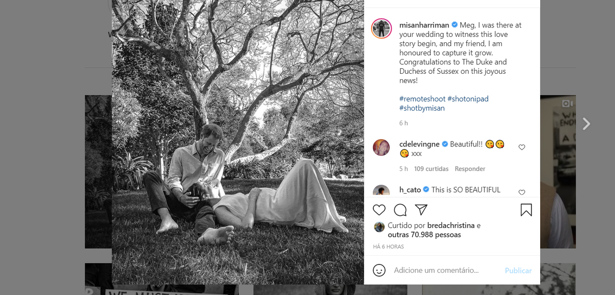 Meghan Markle grávida e Príncipe Harry