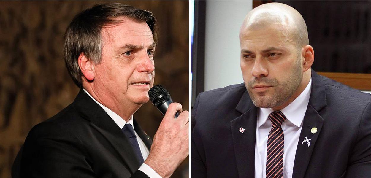 Jair Bolsonaro e Daniel Silveira