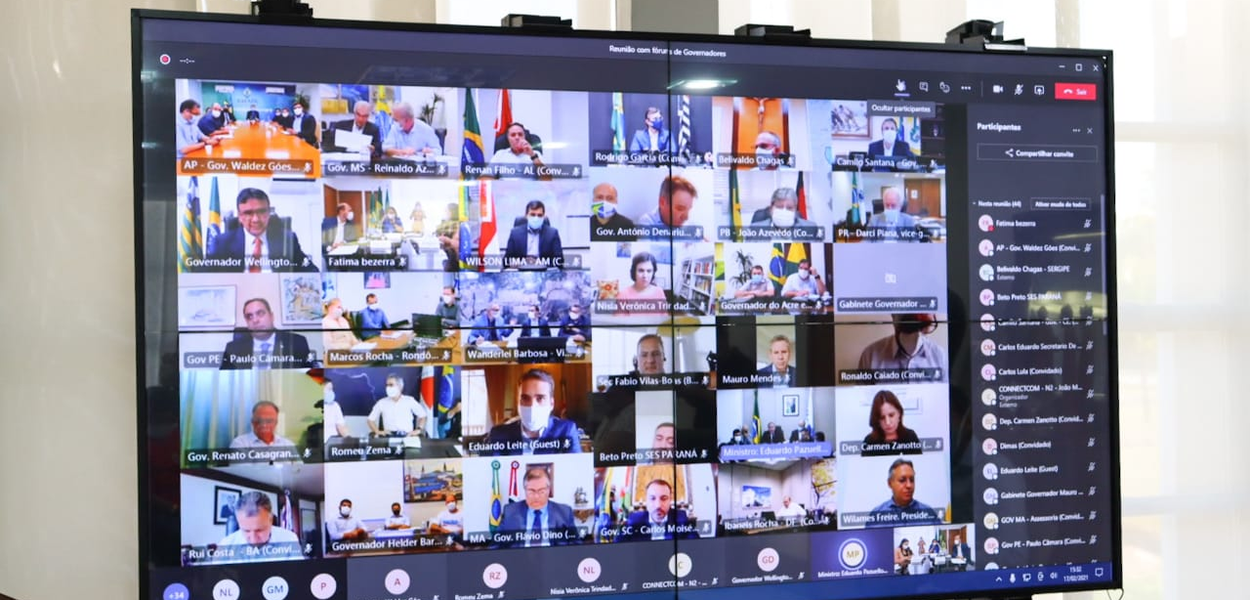 Fórum de Governadores com o ministro Pazuello