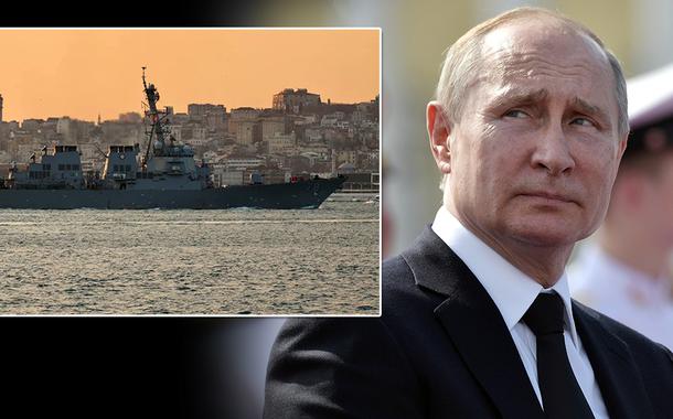 Mar Negro e o presidente da Rússia, Vladimir Putin