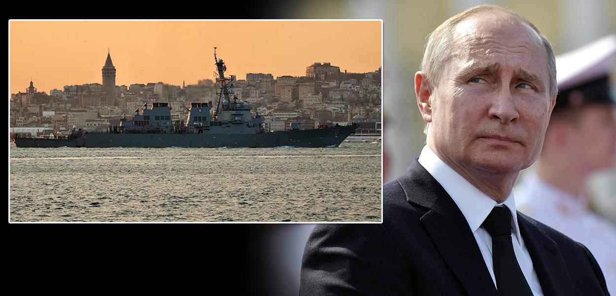 Mar Negro e o presidente da Rússia, Vladimir Putin