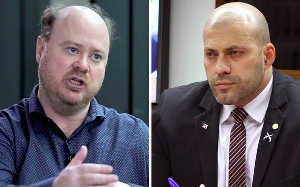 Analista Fernando Abrucio e o deputado Daniel Silveira